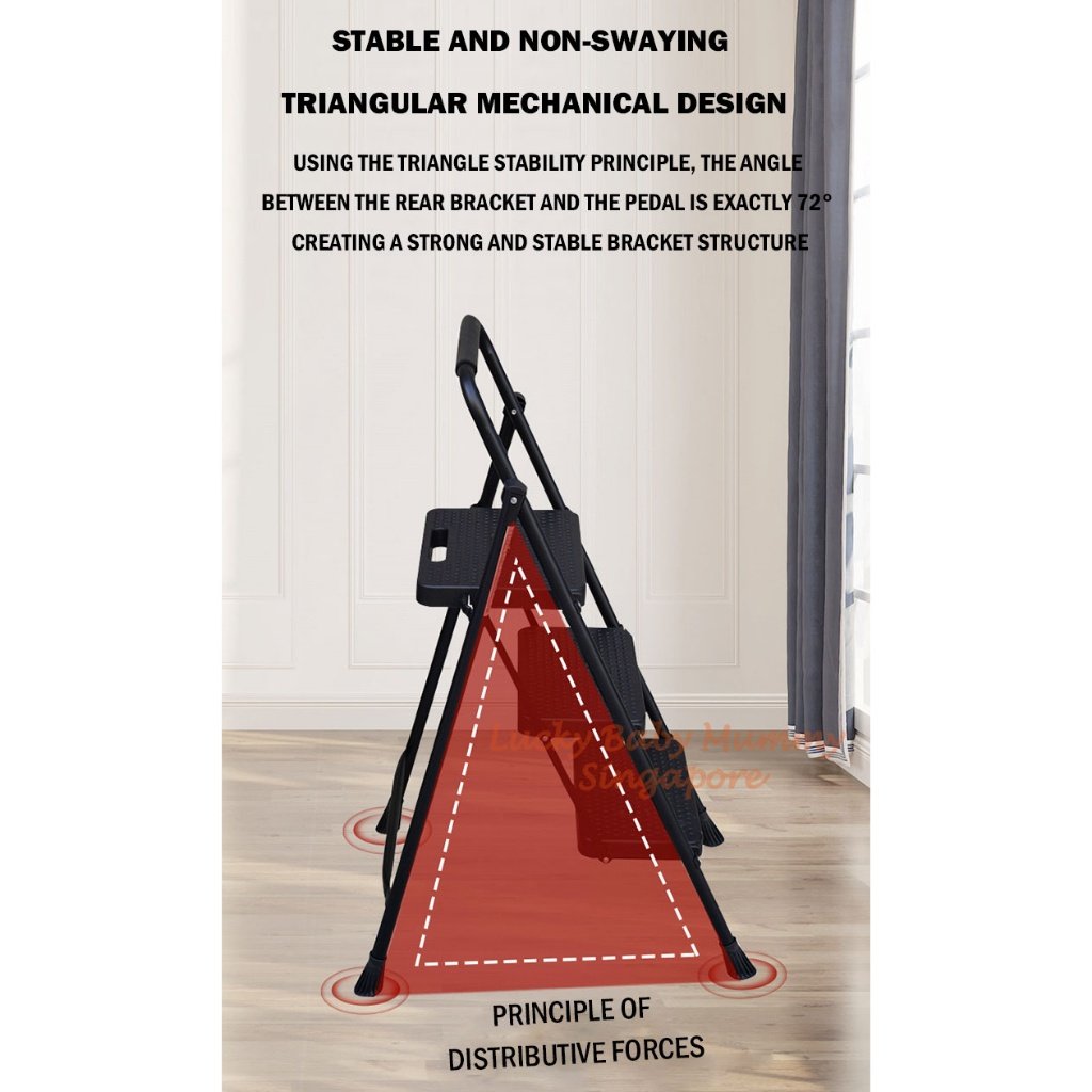 Widening Step Foldable Ladder 3/4/5 Steps