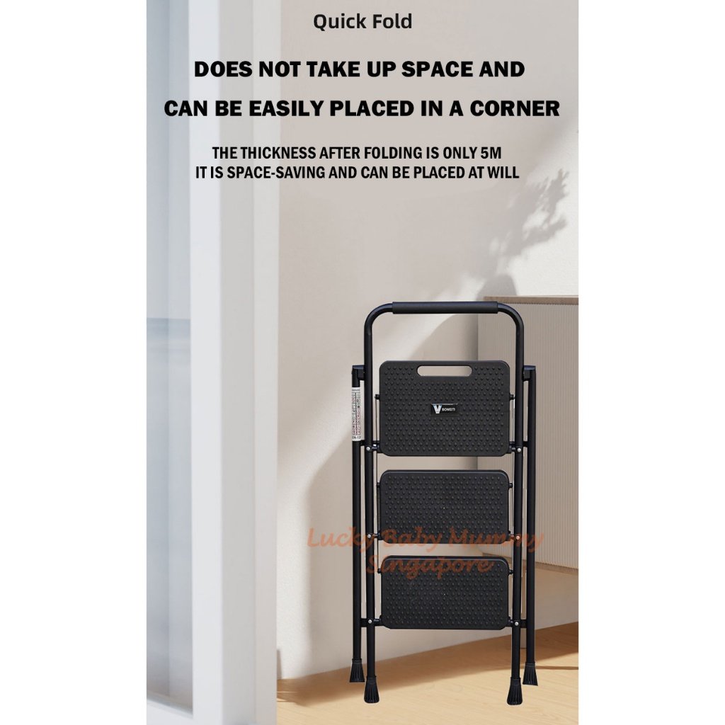 Widening Step Foldable Ladder 3/4/5 Steps