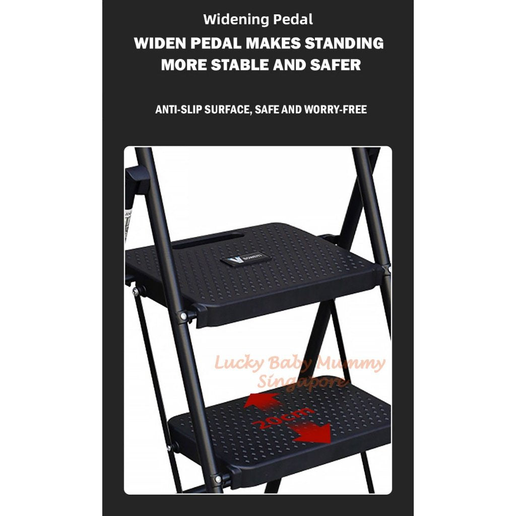 Widening Step Foldable Ladder 3/4/5 Steps