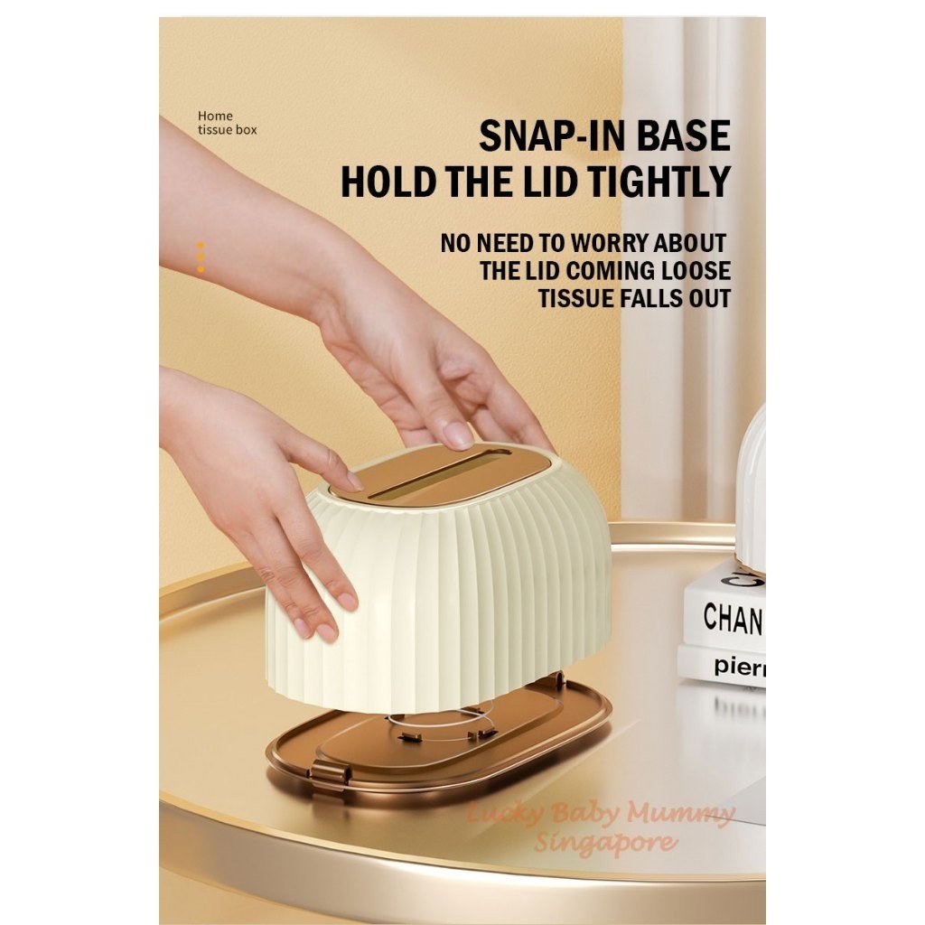 Auto Lifting Striped Tissue Box