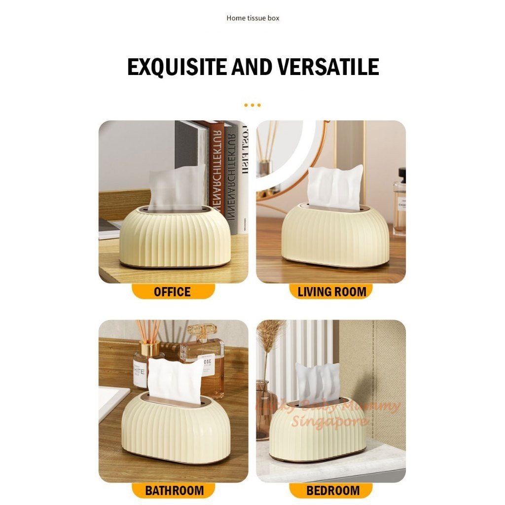 Auto Lifting Striped Tissue Box