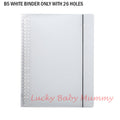 B5 White Cover Only