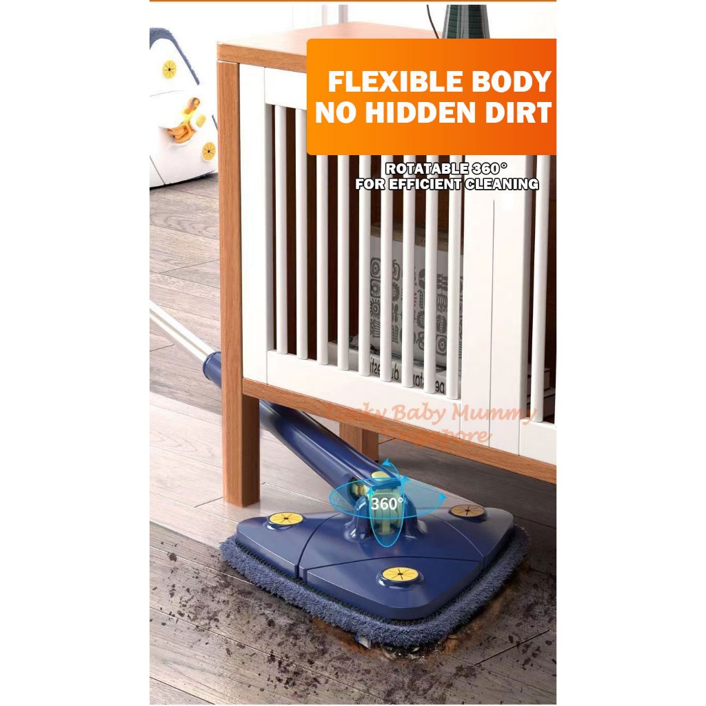 Auto Water Squeezing Triangular Mop