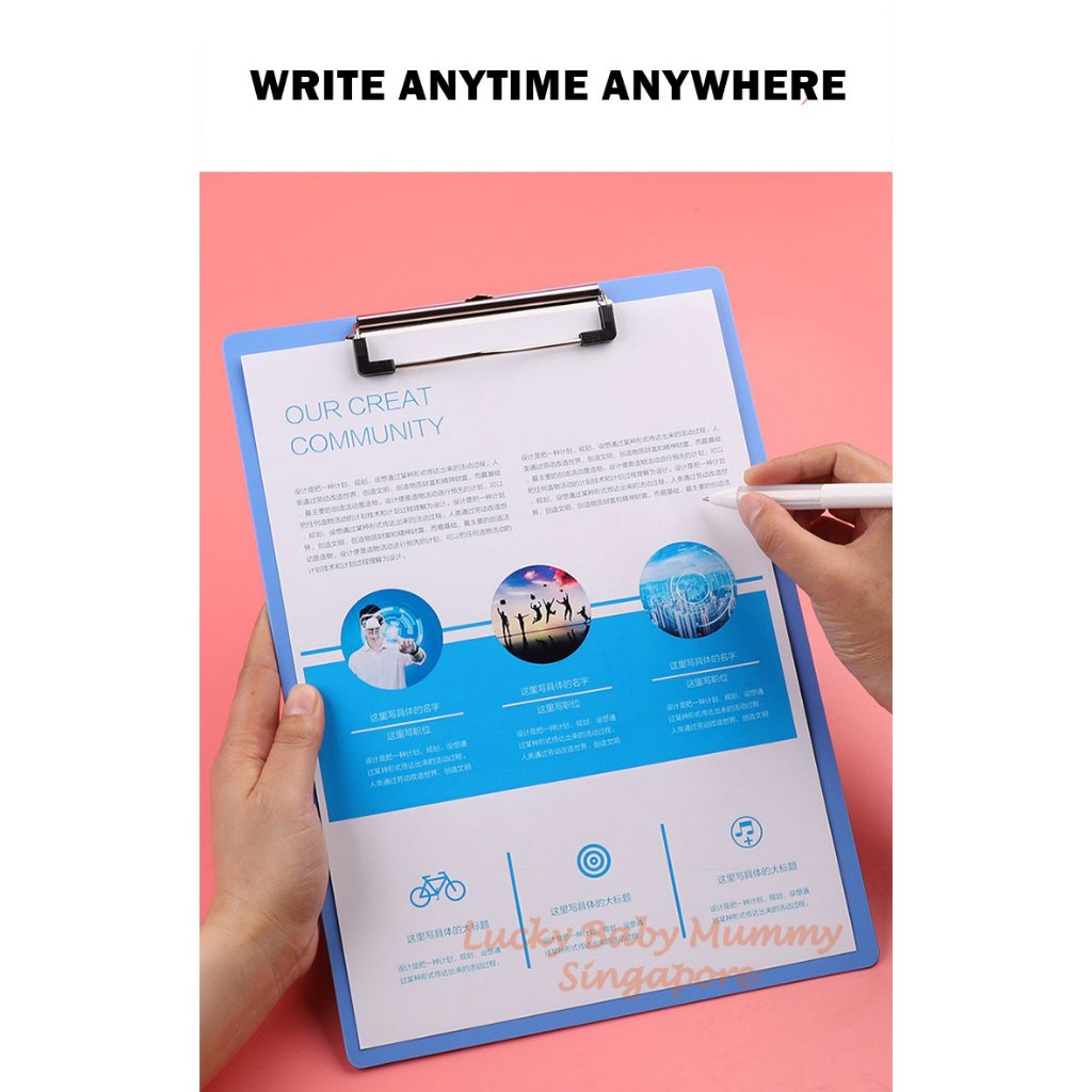 A4 PVC Clipboard File Folder