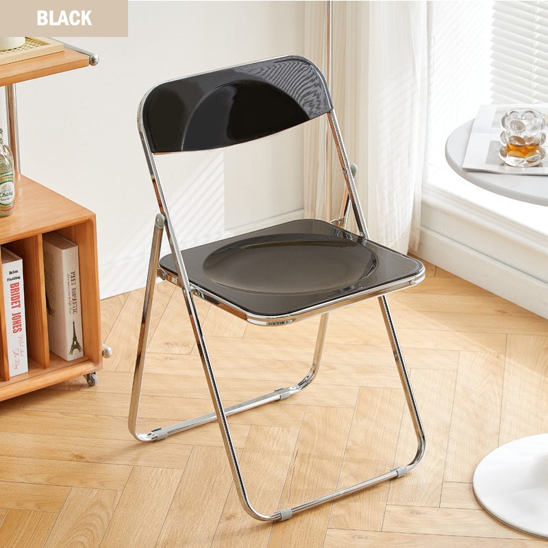 PVC Transparent Crystal Foldable Office Chair