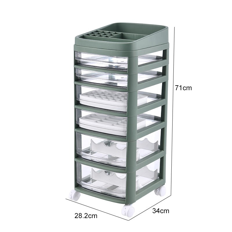 Cosmetic Storage Drawer Makeup Cabinet - 3/4/5/6/7 Tier / Storage / Organizer / Box / Plastic Storage Box