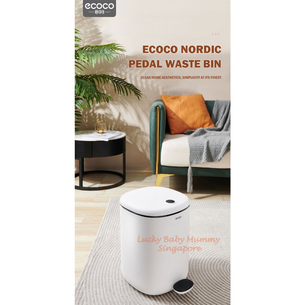 Ecoco Nordic Pedal Waste Bin Dust Dustbin