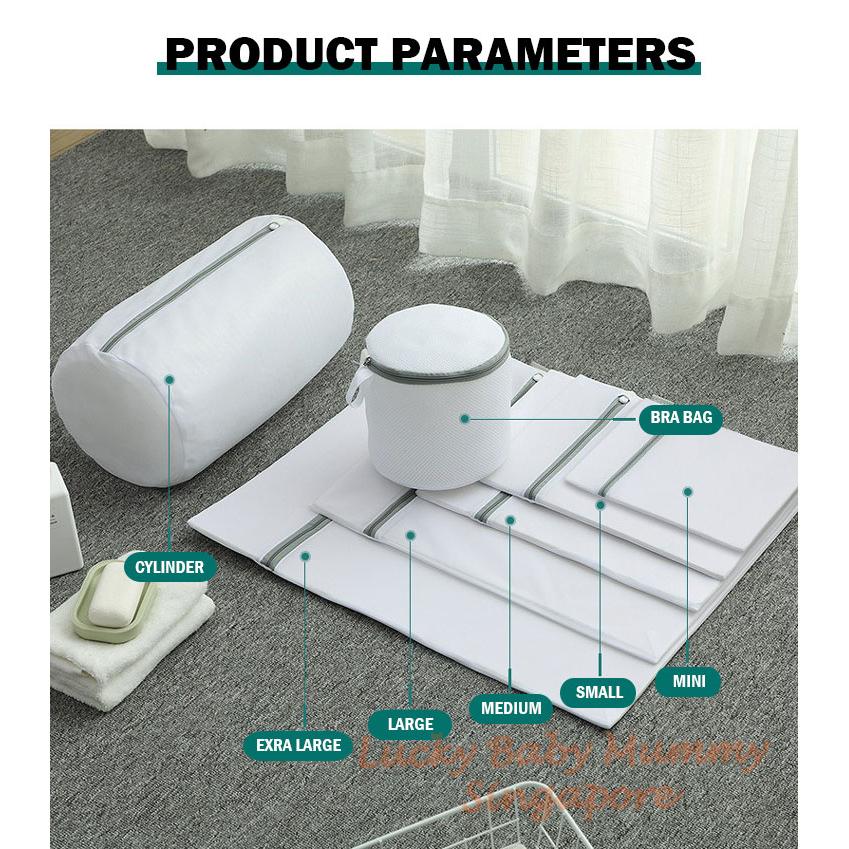 (One Set/6 Sizes) Mesh Laundry Bags
