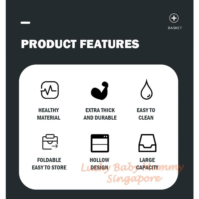 Collapsible Laundry Basket with Handle