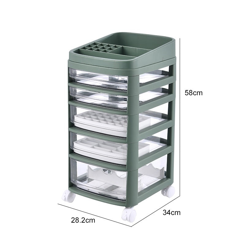 Cosmetic Storage Drawer Makeup Cabinet - 3/4/5/6/7 Tier / Storage / Organizer / Box / Plastic Storage Box