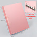 2 Ring- Transp Red