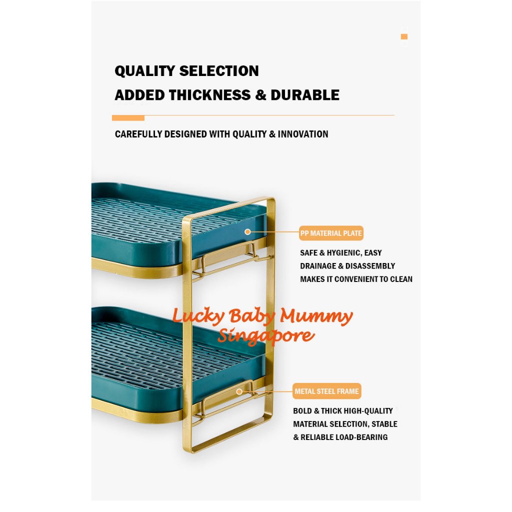 Golden Frame Drainage Rack