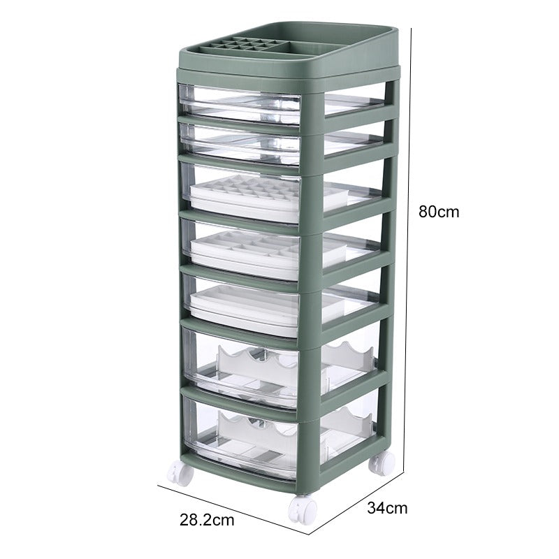 Cosmetic Storage Drawer Makeup Cabinet - 3/4/5/6/7 Tier / Storage / Organizer / Box / Plastic Storage Box
