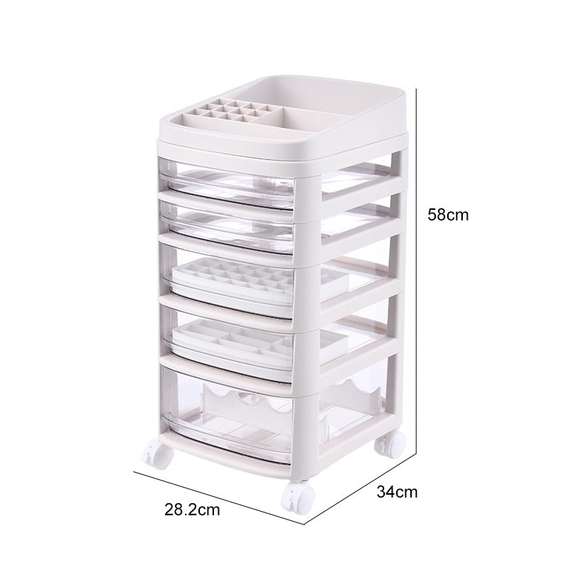 Cosmetic Storage Drawer Makeup Cabinet - 3/4/5/6/7 Tier / Storage / Organizer / Box / Plastic Storage Box