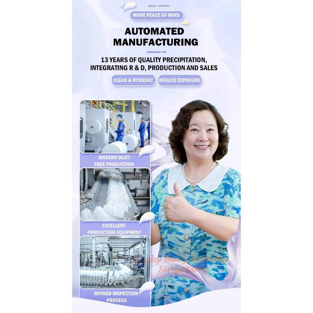 Adult Diaper Pull Up Pants Soft Pads (Day/Night Use)