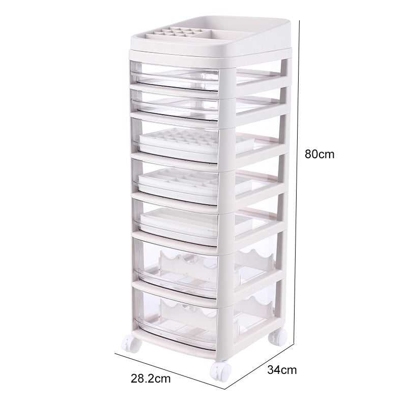 Cosmetic Storage Drawer Makeup Cabinet - 3/4/5/6/7 Tier / Storage / Organizer / Box / Plastic Storage Box