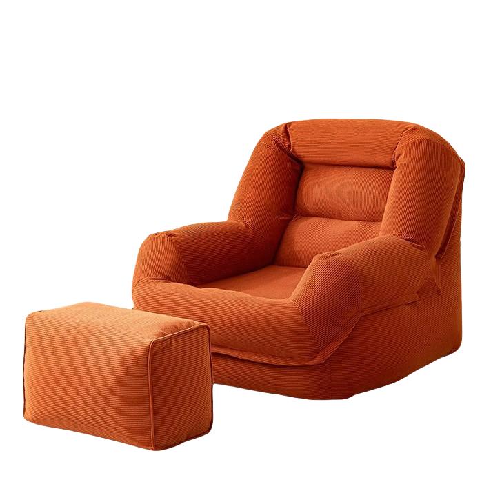 S23 Tatami Lazy Sofa With Leg Rest/ Cozy Tatami Chair for Bedroom, Balcony, and Living Room/ Washable Cover