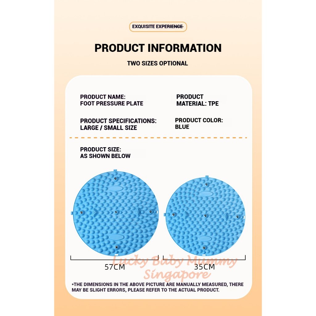 Foot Pressure Plate / Round Foot Massage Board / Jogging Massage Foot Mat / Anti-Slip Foot Reflexology Pad
