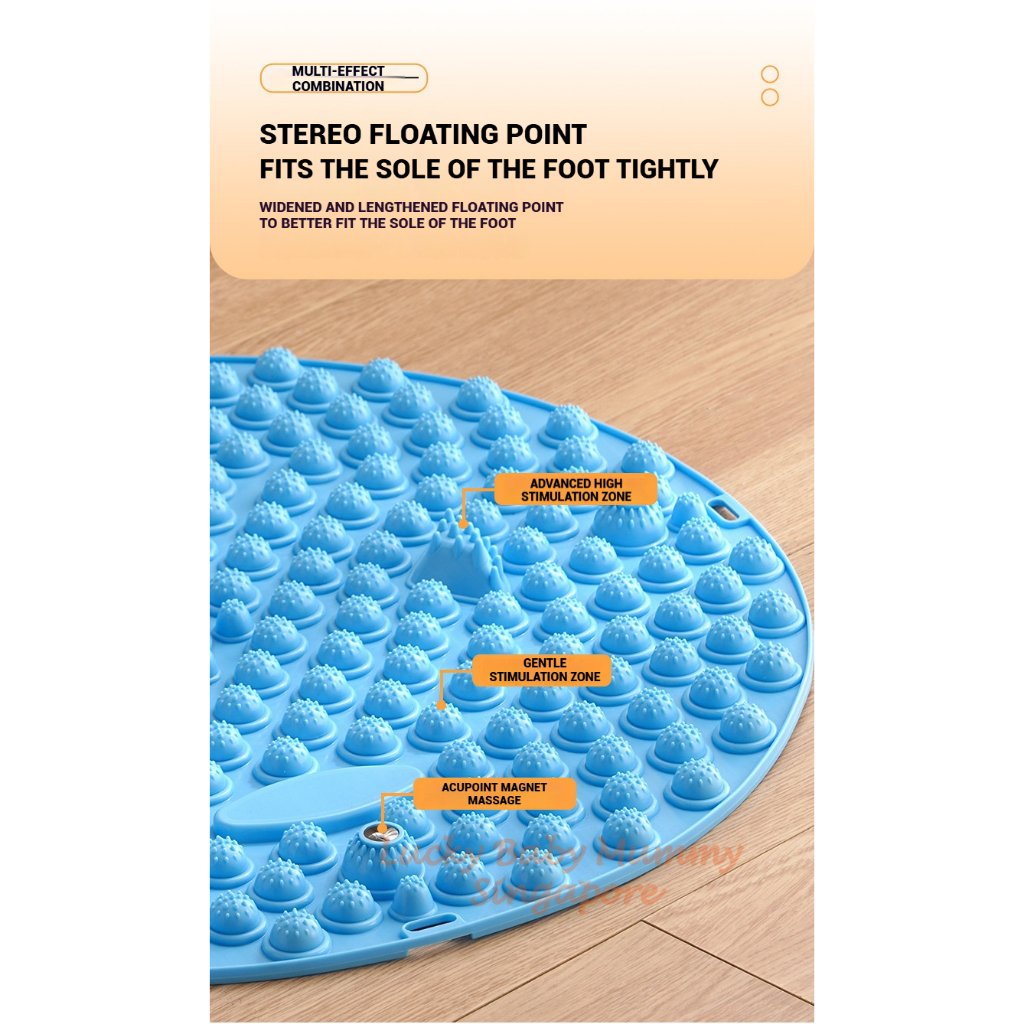 Foot Pressure Plate / Round Foot Massage Board / Jogging Massage Foot Mat / Anti-Slip Foot Reflexology Pad