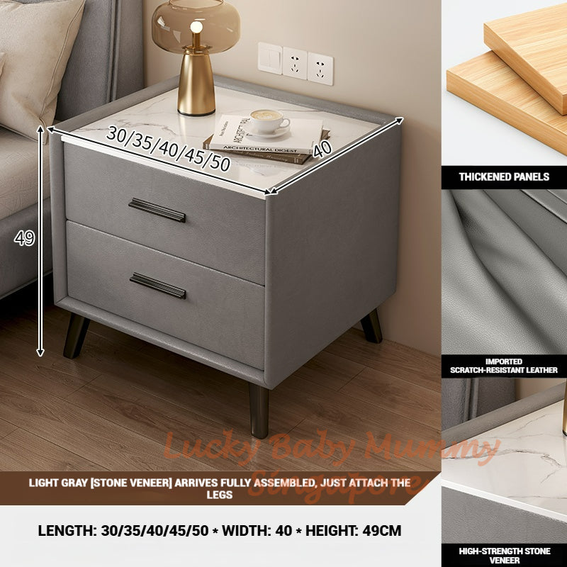 Minimalist Storage Bedside Table With Drawers/Bedroom Side Cabinet/Minimalist Stylish Narrow Side Table