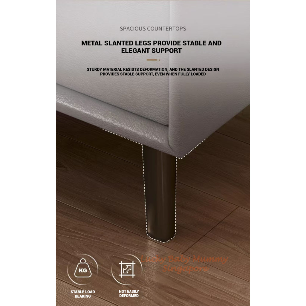 Minimalist Storage Bedside Table With Drawers/Bedroom Side Cabinet/Minimalist Stylish Narrow Side Table