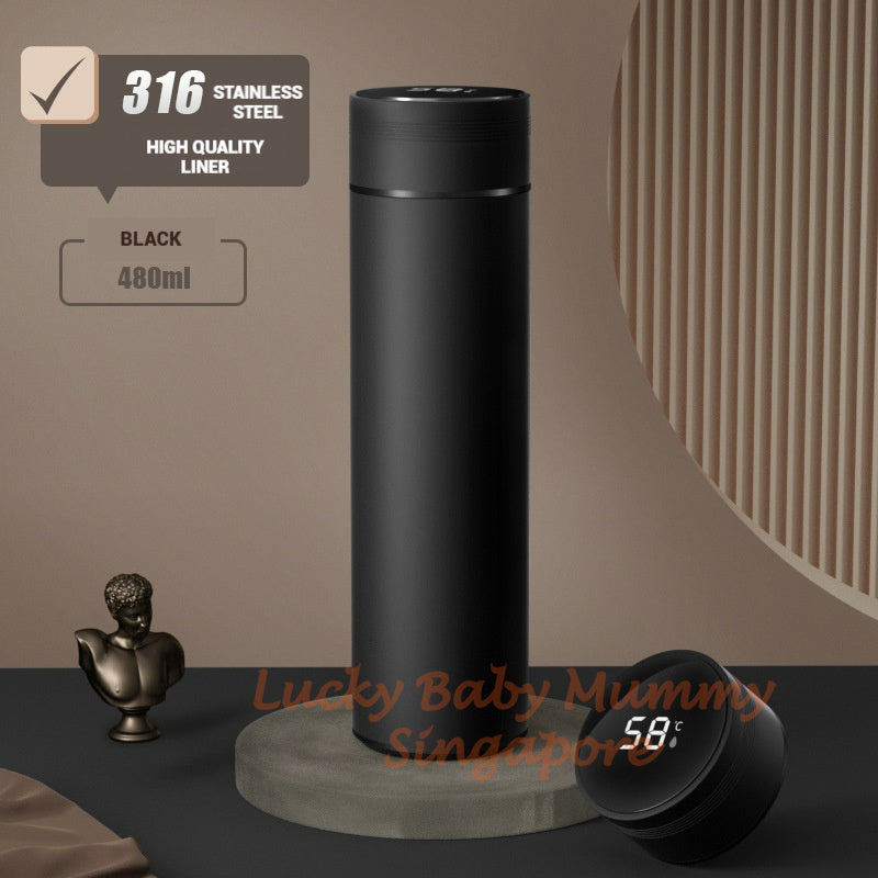 Smart LED Temperature Display Macaron Thermal Bottle with Insulated Bottle Cup 316 Stainless Steel Waterbottle / Water Bottle / Flask