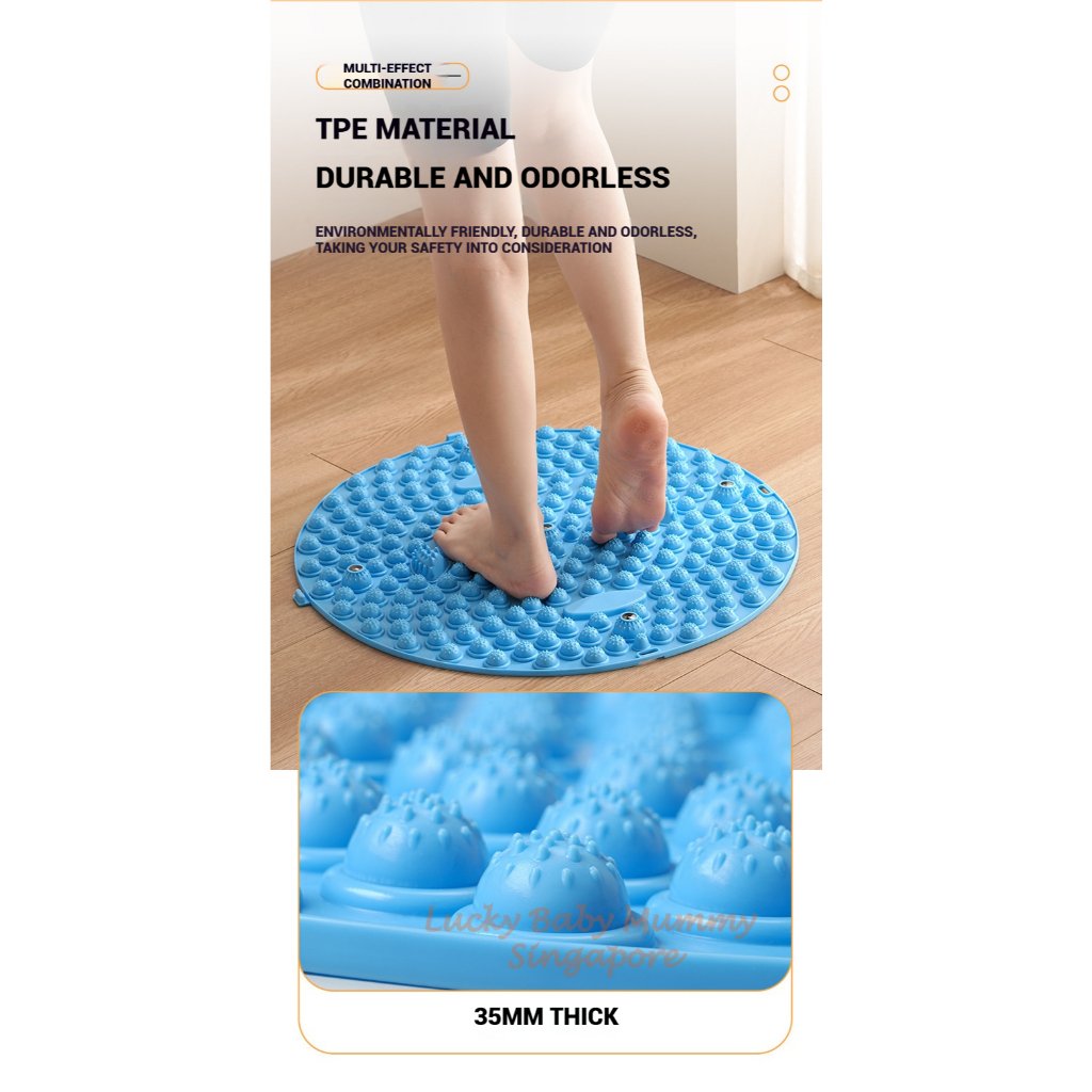 Foot Pressure Plate / Round Foot Massage Board / Jogging Massage Foot Mat / Anti-Slip Foot Reflexology Pad