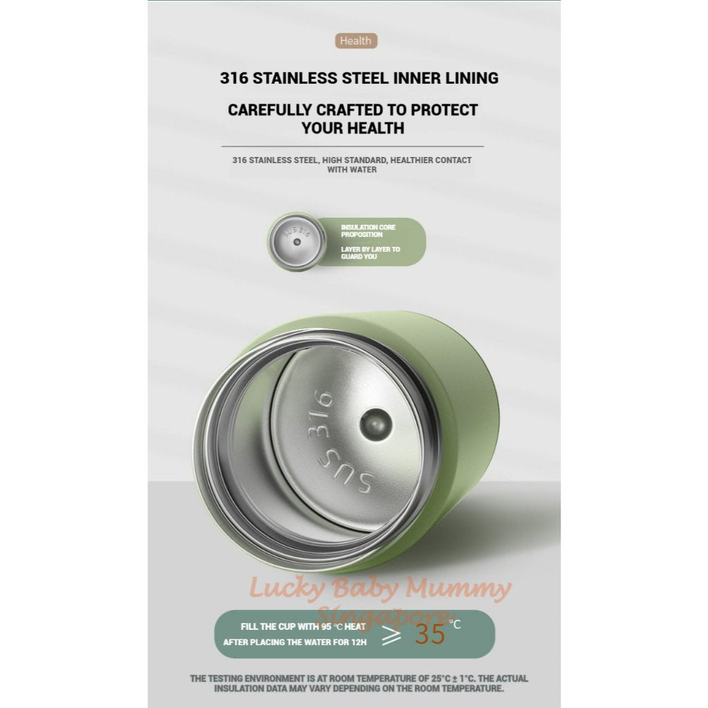 Smart LED Temperature Display Macaron Thermal Bottle with Insulated Bottle Cup 316 Stainless Steel Waterbottle / Water Bottle / Flask