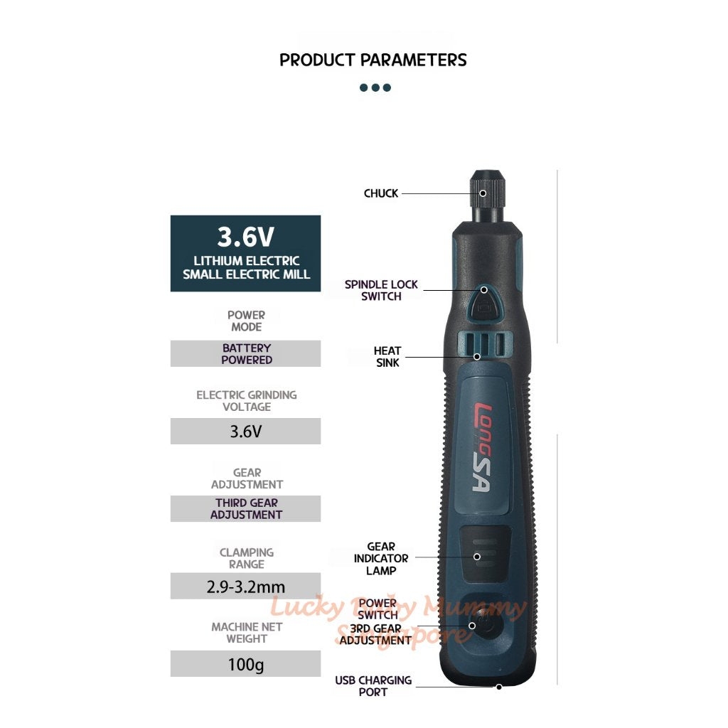 Cordless Mini Grinder / Electric Grinder Kit / Multifunctional Screwdriver / Rechargeable Mini Drill