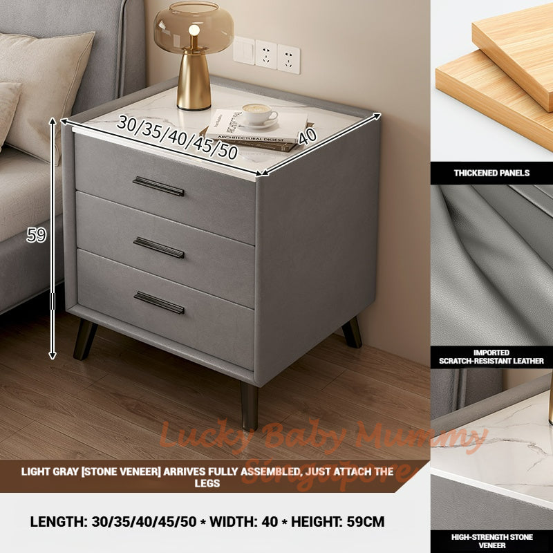 Minimalist Storage Bedside Table With Drawers/Bedroom Side Cabinet/Minimalist Stylish Narrow Side Table