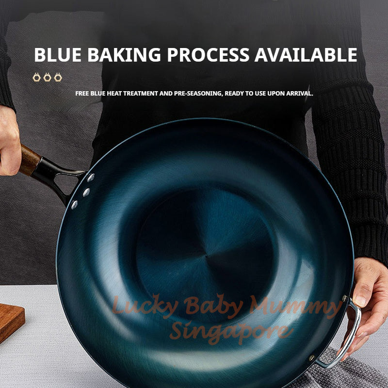 Cast Iron Stir-Frying Pan