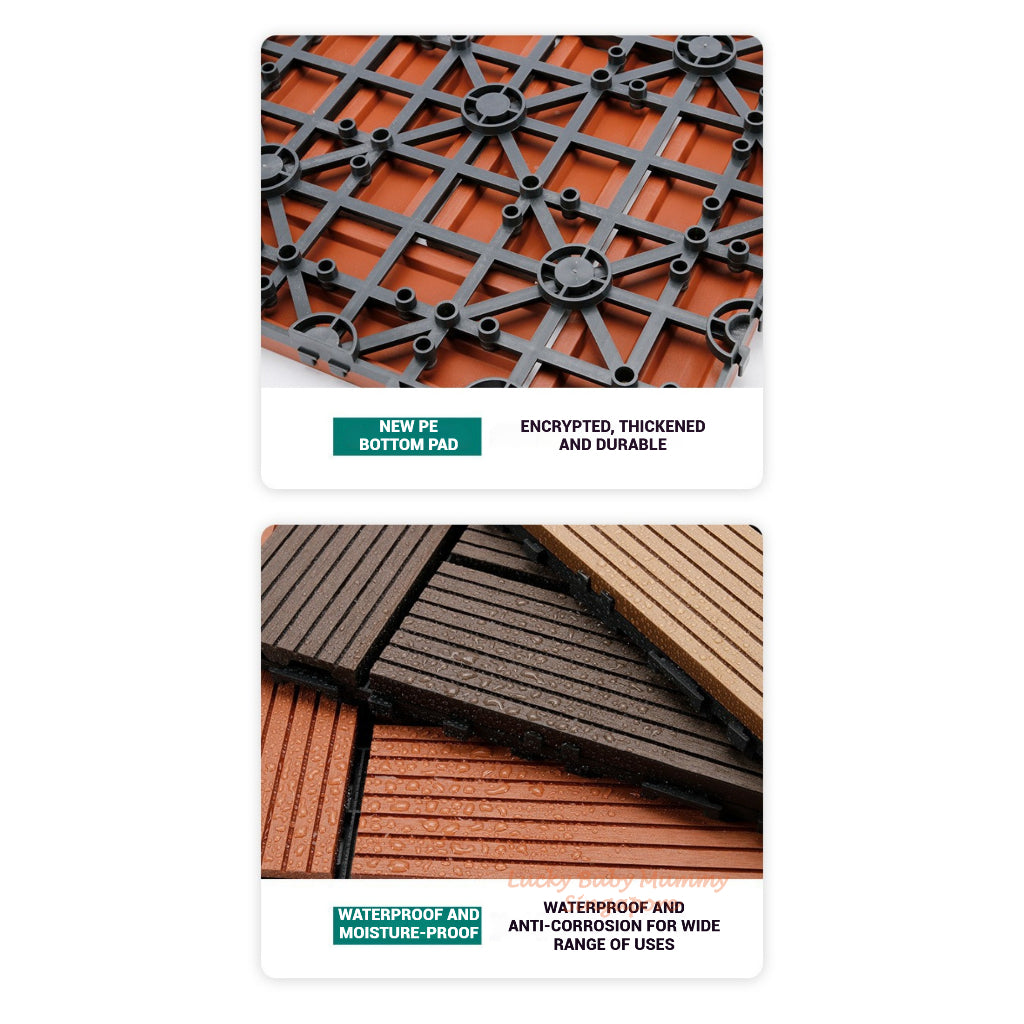 Plastic Wood Deck Tiles