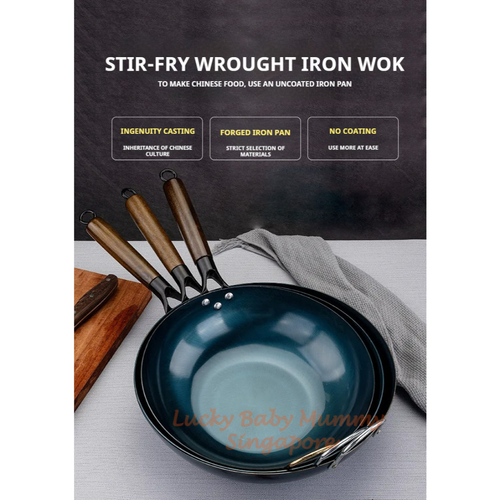 Cast Iron Stir-Frying Pan