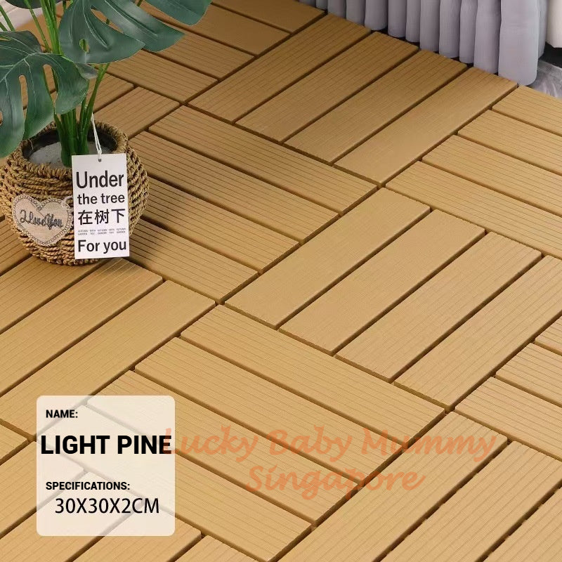 Plastic Wood Deck Tiles