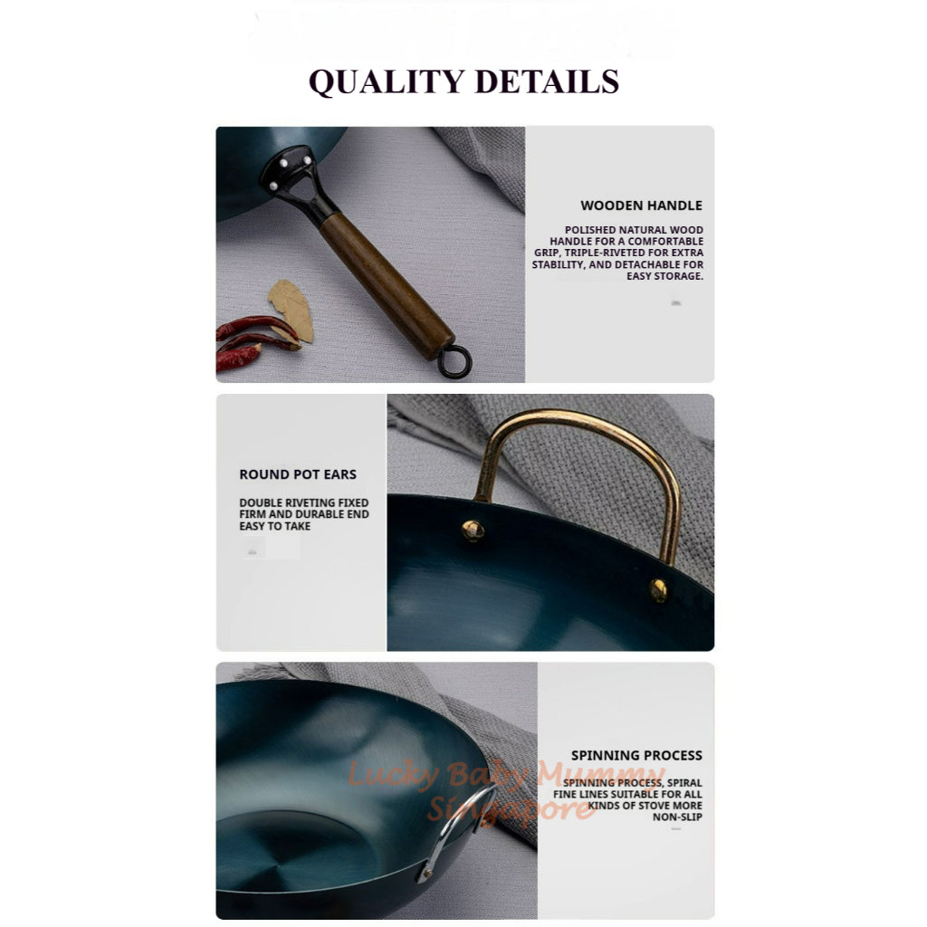 Cast Iron Stir-Frying Pan