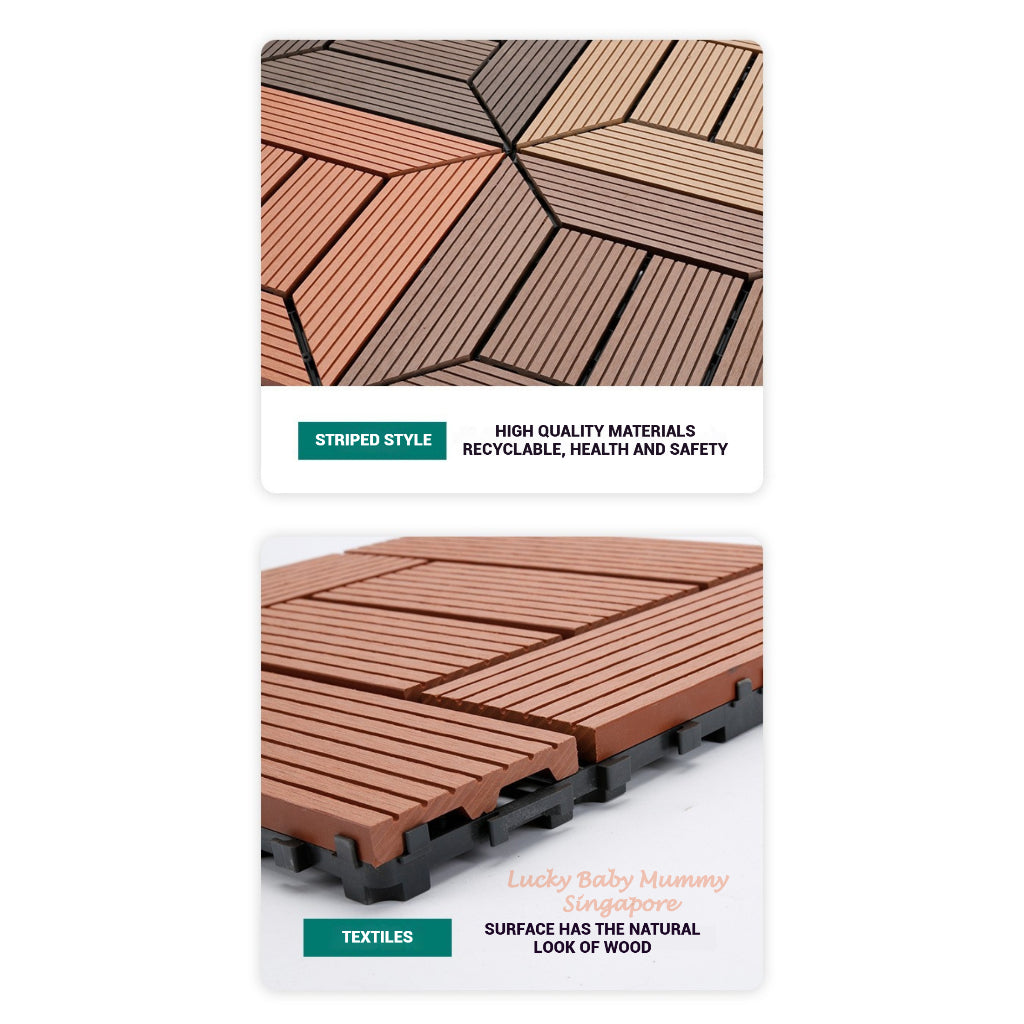 Plastic Wood Deck Tiles