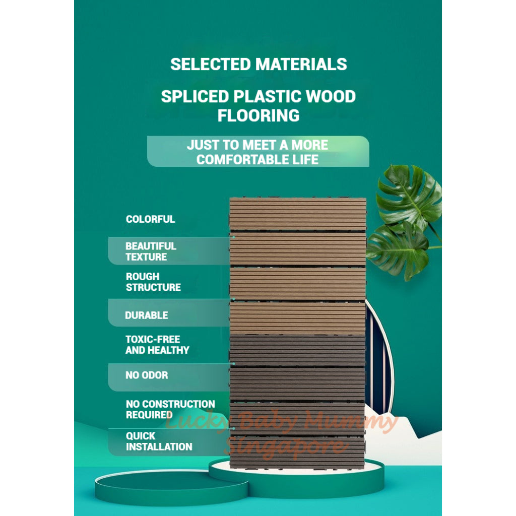 Plastic Wood Deck Tiles
