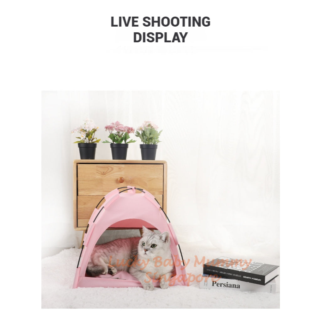Foldable Pet Tent Bed