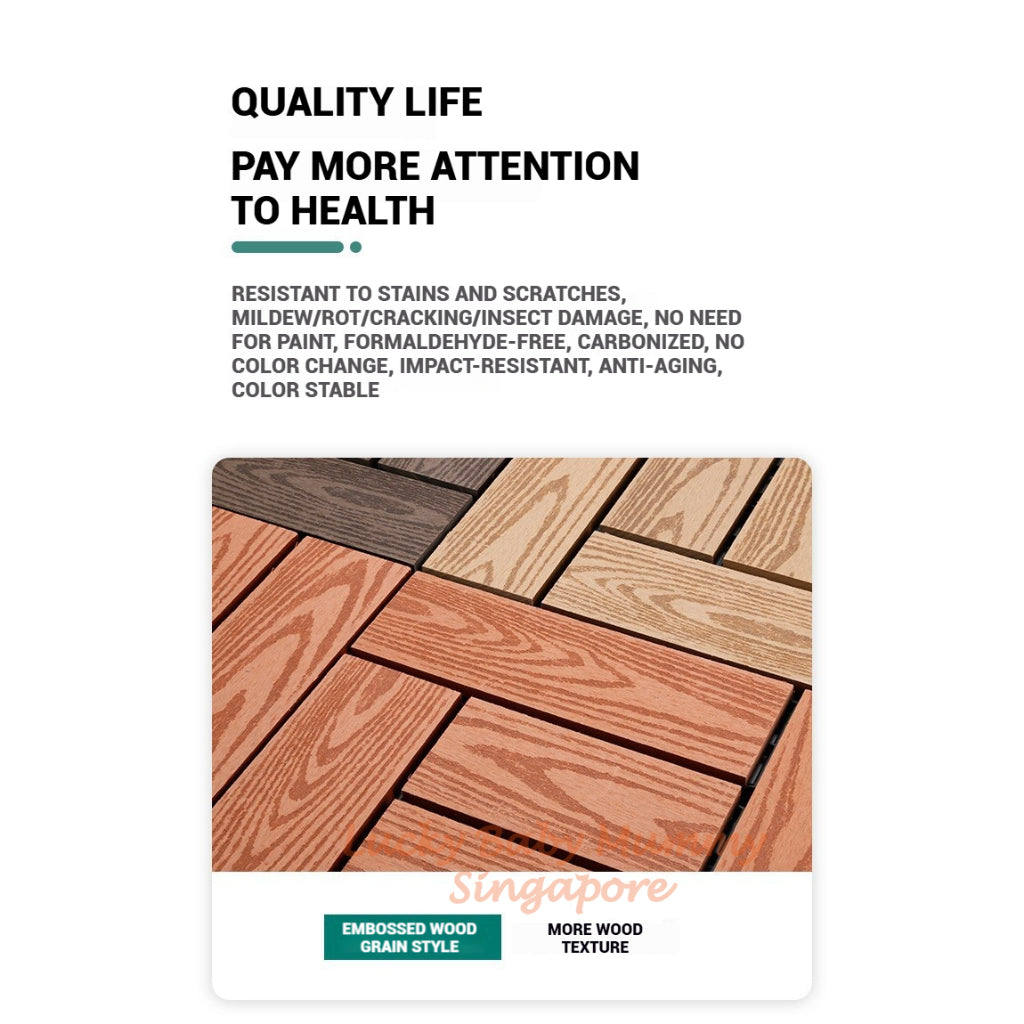 Plastic Wood Deck Tiles
