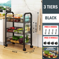 3 Tiers Black