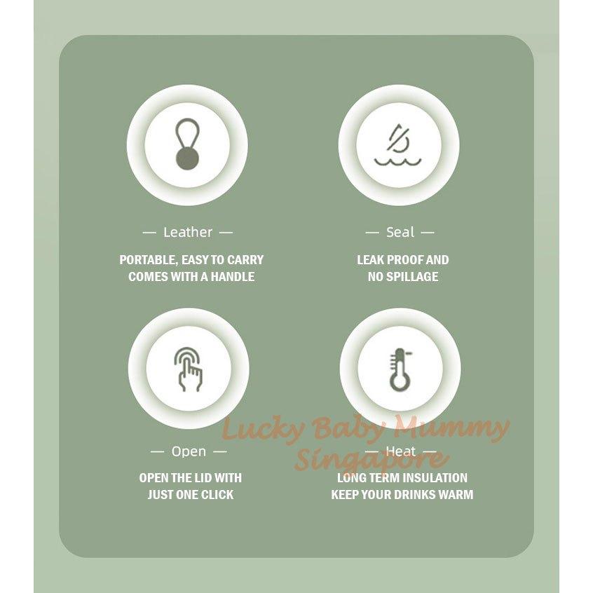 Macaron Thermal Flask with Handle