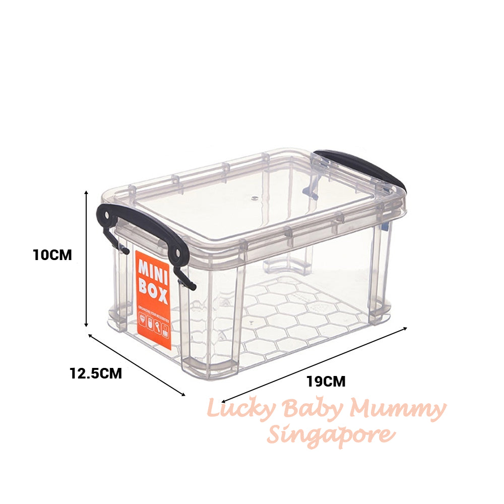 Transparent Multi-Use Storage Box / Plastic Storage Container With Comfortable Handle / Storage Organiser