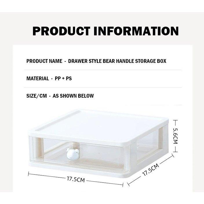 3 Layer Bear Desktop Storage Box