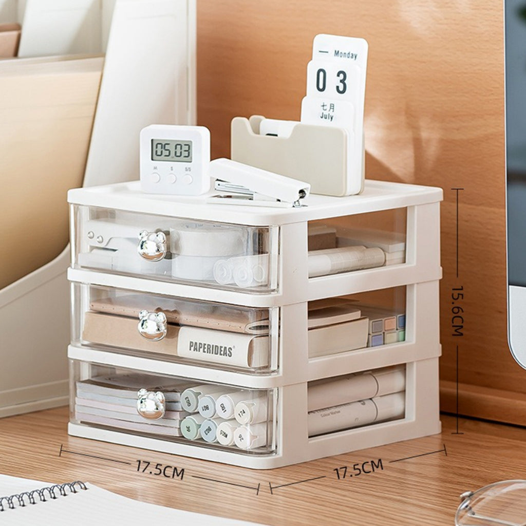 3 Layer Bear Desktop Storage Box