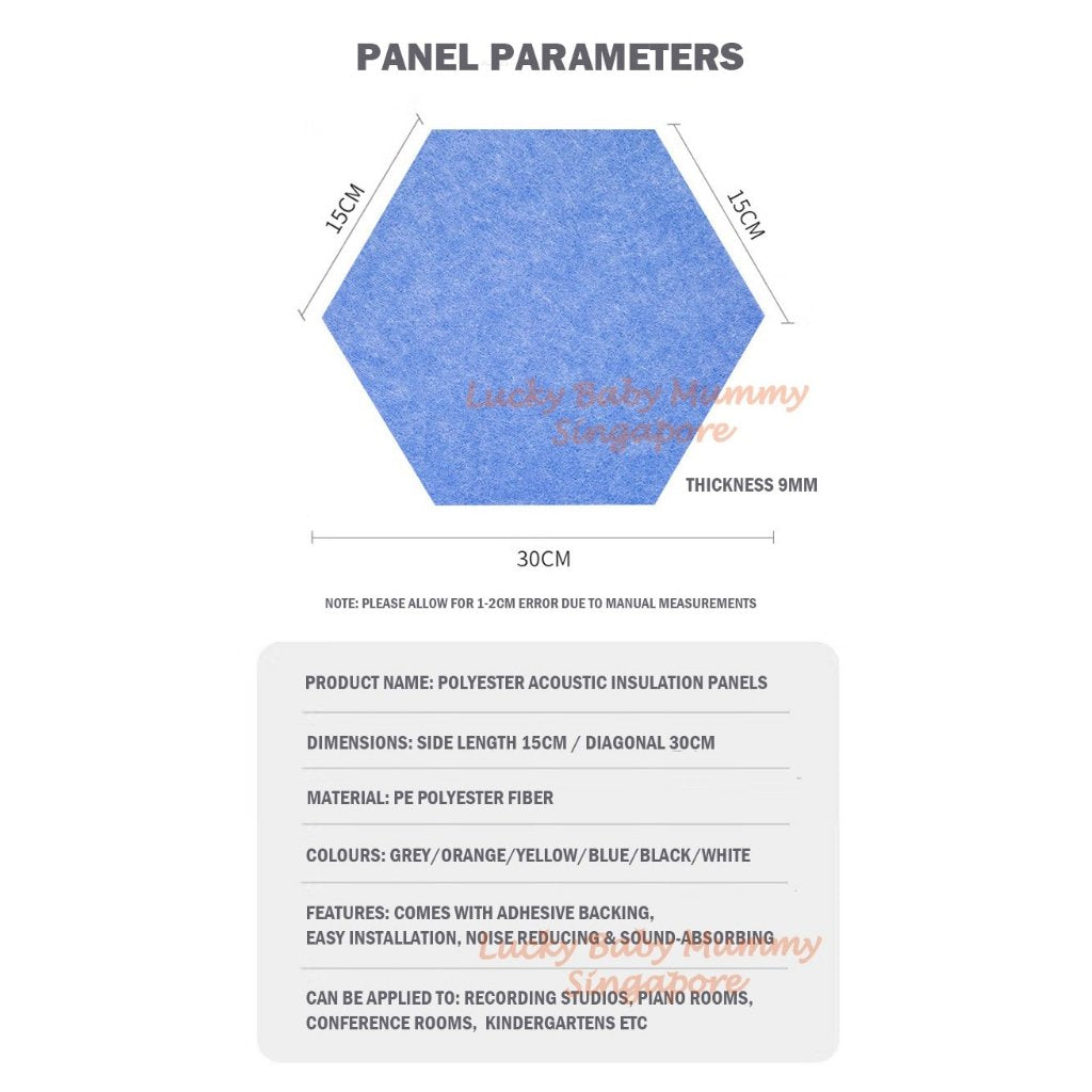 Self-adhesive Hexagon Soundproof Stickers