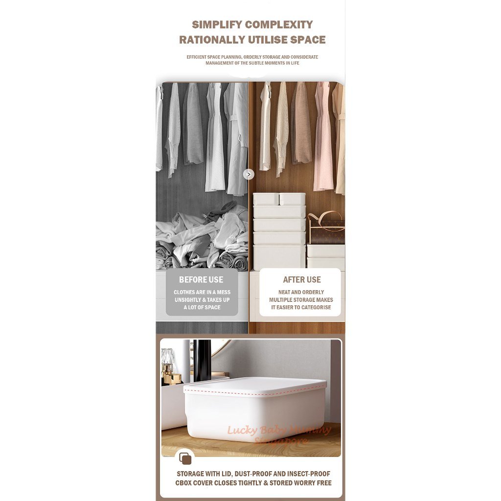 Stackable Minimalist Storage Box with Lid