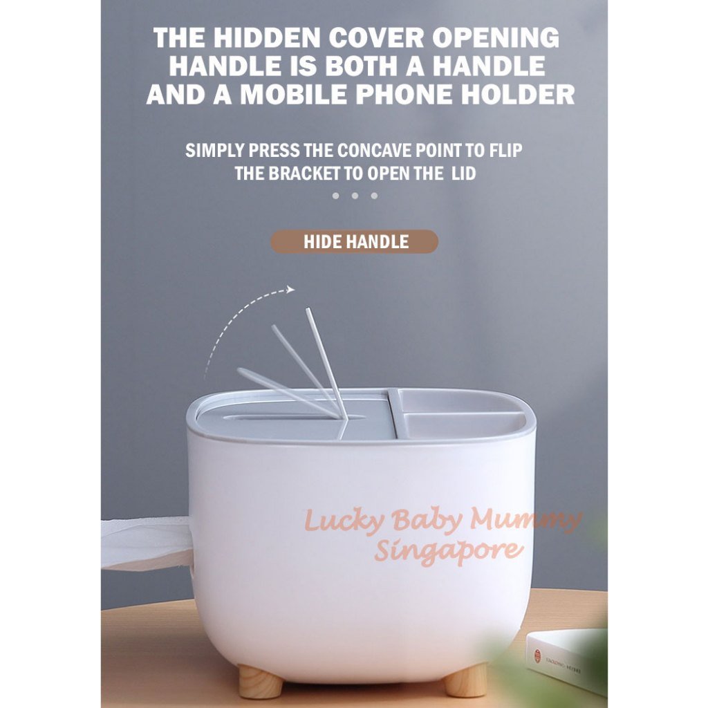 Ecoco Minimalist Multi-functional Tissue Paper Box