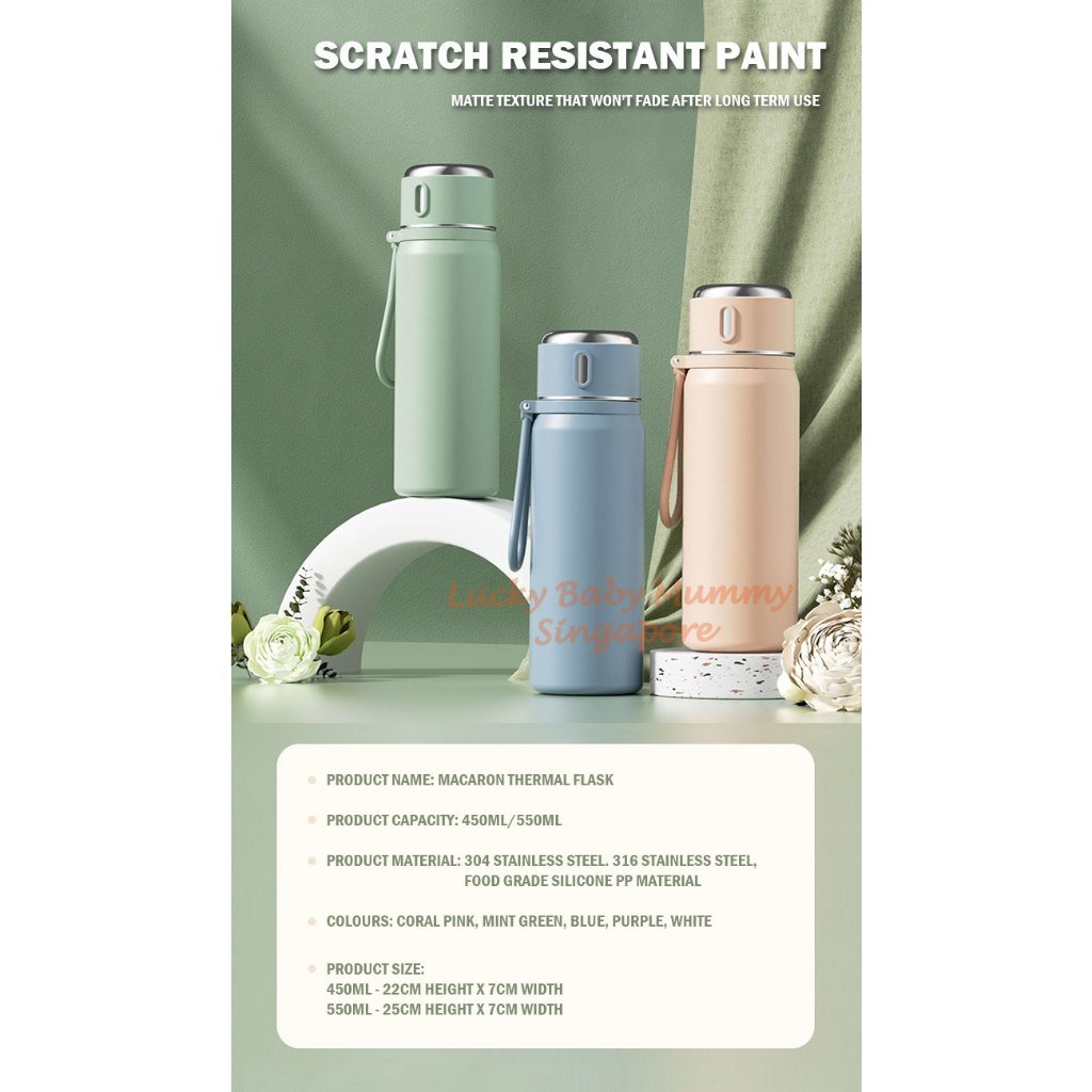 Macaron Thermal Flask with Handle