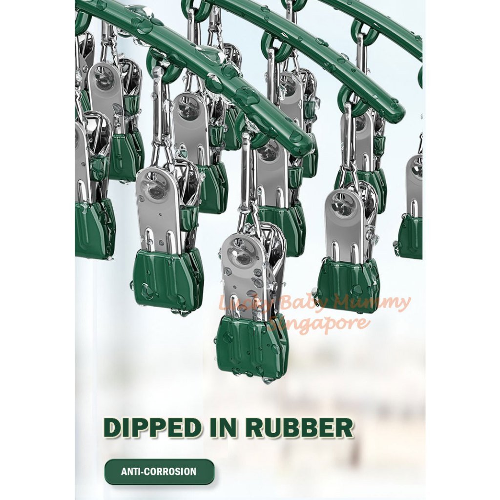 Premium Windproof Sock Drying Hanger Stainless Steel