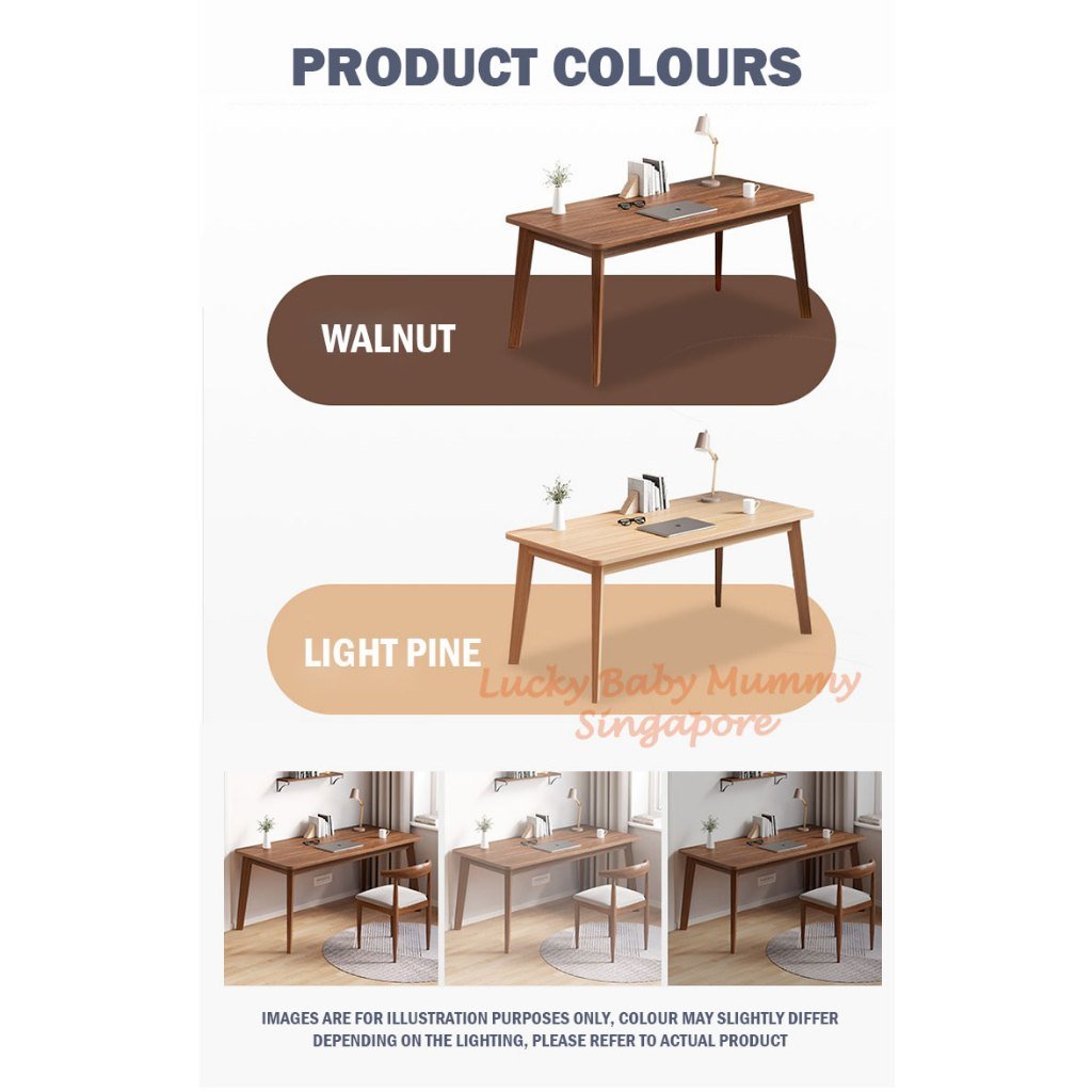 Nordic Rectangular Writing Desk for Home and Office